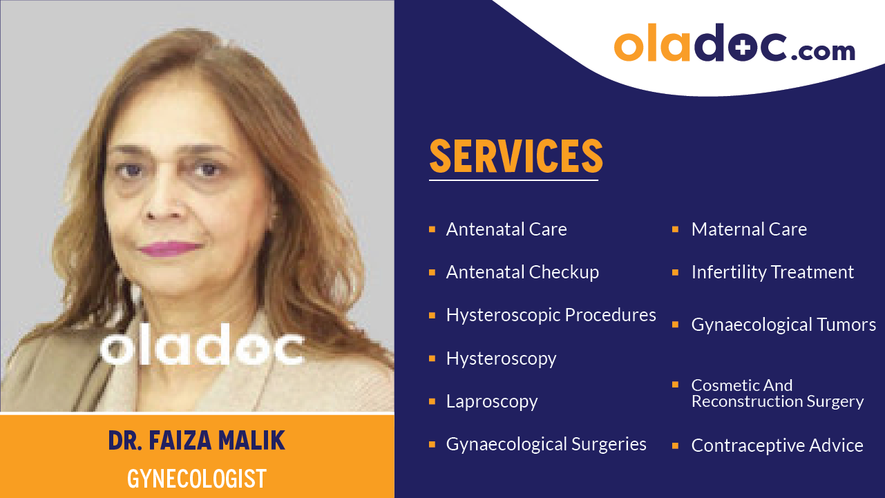 Services provided by Dr.Faiza Malik